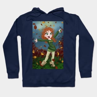 Fun Ginger Autumn Obsessed Girl Hoodie